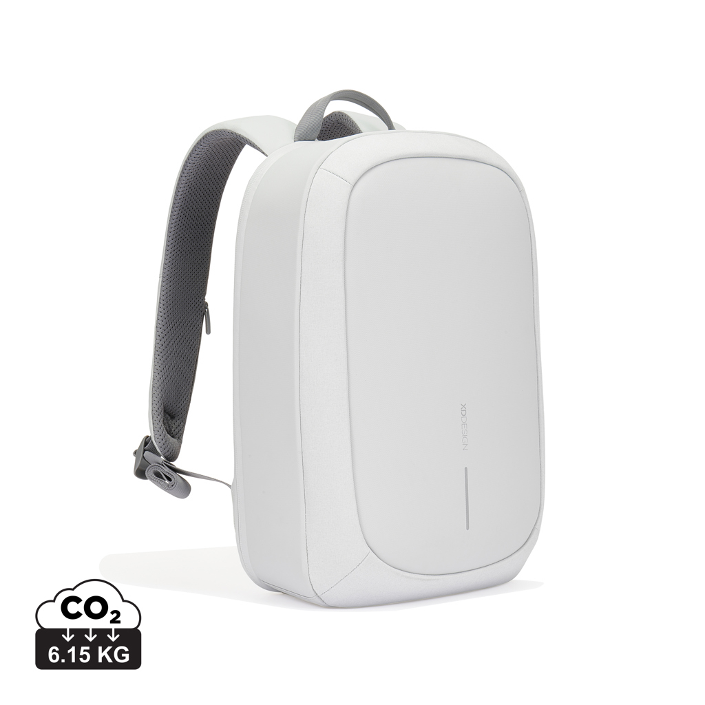 Sac à dos antivol personnalisable Bobby Edge blanc cassé et gris